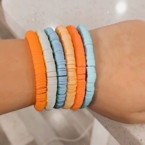 I’m selling some homemade clay bracelets